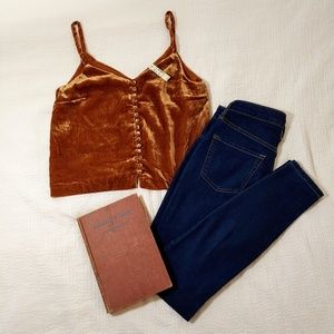 Madewell - Button Down Velvet Cami